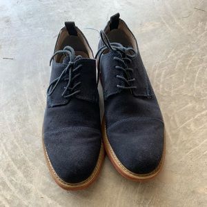 Men’s Aldo Homan blue suede shoes. Sz 10